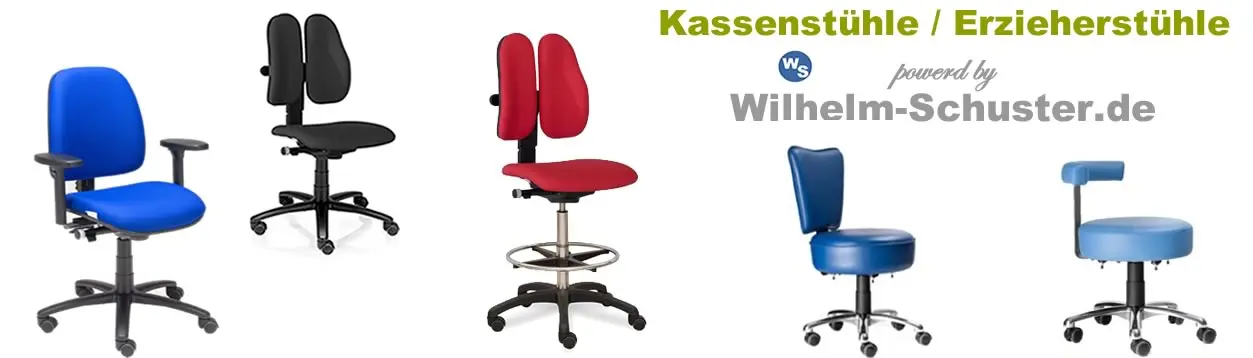 Erzieherstühle - Kassenstühle ergonomisch robust