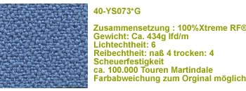Extreme ys073*G blau  Stoff