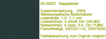 Nappaleder 34327 Leder dunkelgrün