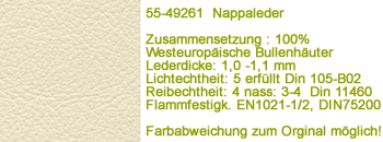Nappaleder 49261 Leder beige