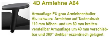 4D Arml. R38 -A64 alu schwarz lt.Edition