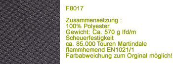 F8017 dunkelgrau  Stoff