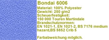 Bondai Stoff hellblau 6006