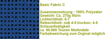 Basic Stoff C14 blau meliert