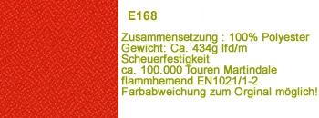 E168 rot  Stoff