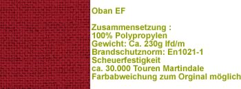Stoff Oban EF037 rot