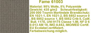 Fame Stoff grau 61003(F19)  (Wolle)