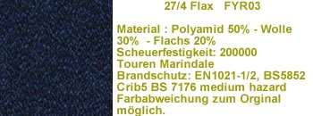 FYR21 24/7 schwarz blau melierter Stoff