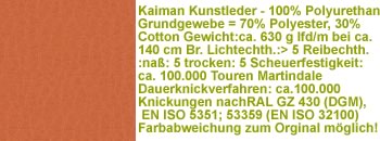 Kaiman Kunstleder KN143 orange