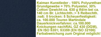 Kaiman Kunstleder KN49 dunkelblau