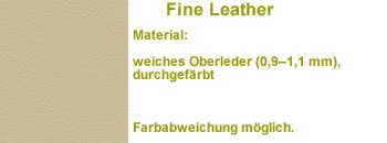 Feines Leder beige LE06