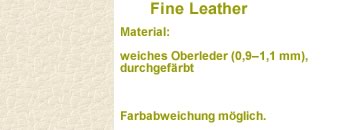 Feines Leder beige/weiß SD06