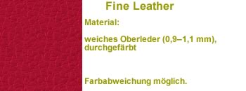 Feines Leder rot SD15