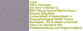 Lucia Stoff YB038 blaugrau