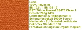 Lucia Stoff YB130 orange