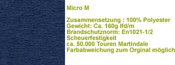 Stoff Micro M62 blau