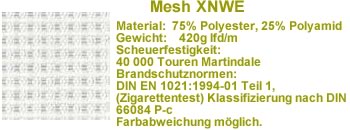 weiße Netzbespannung
