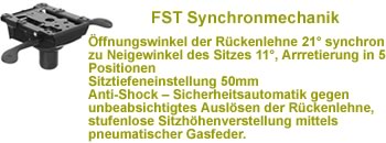 Synchron mit Sitztiefeneinstellung
