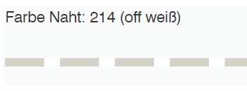 off weisse Naht 214