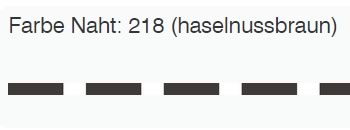 haselnussbraune Naht 218