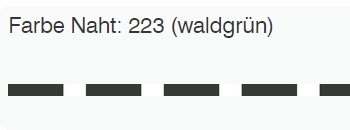 waldgrüne Naht 223