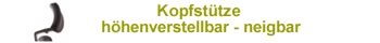 Kopf- Nackenstütze höhenverstellbar neigbar