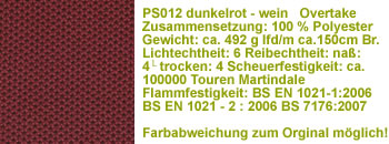 dunkelrot wein ps012 Stoff