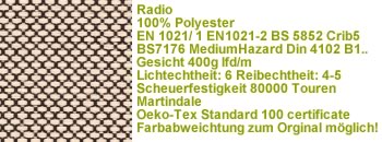 Radio Stoff RDF 1510 beige /schwarz