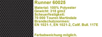 Runner Stoff dunkelgrau 60025