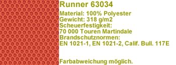 Runner Stoff orange 63034