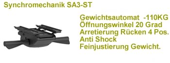 SA3 automatische Gewichtseinst.u. Sitztiefe