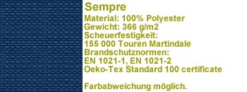 Sempre Stoff blau sm07