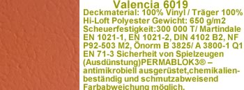 Valencia Kunstleder orange VL6019
