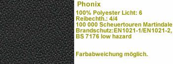 Stoff yp046 dunkelgrau 100.000 Scheuert.