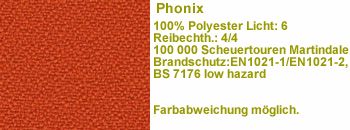 Stoff yp076 orange 100.000 Scheuert.