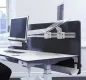 Preview: Schreibtisch Akustiksichtschutzwand A30 All IN ONE