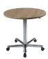 Preview: hoehenvestellbarer tisch rund auf rollen niedrig.webp