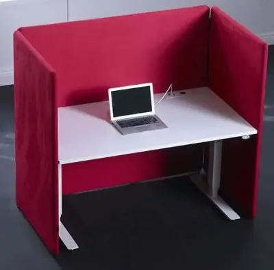 Akustik Sichtschutzwand mit 3 Wänden