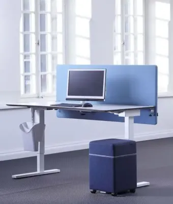 Schreibtisch Akustiksichtschutzwand A40