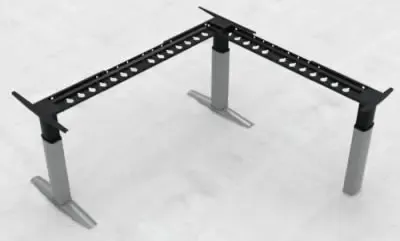 Eckschreibtischgestell elektrisch - 175KG 3 Füße
