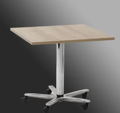 Höhenverstellbarer Konferenztisch quatratisch