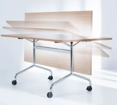 Klappbare Konferenztische auf Rollen - Tischsystem