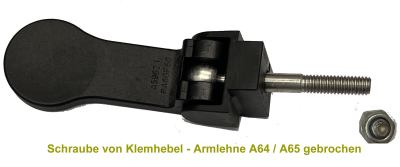 schraube von klemmhebel a64 a65 gebrorchen