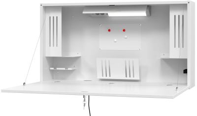 wandschreibtisch homeoffice weiss offen