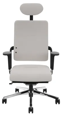 xenium drehstuhl uph synchron vollpolster mit leder weiss lordose kopfstuete 4d armlehne.webp