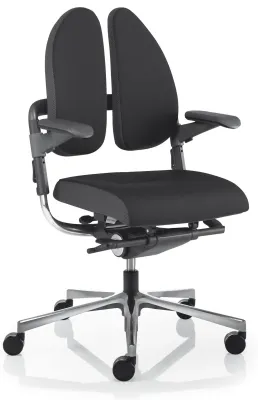 Xenium Duo Back Bürodrehstuhl poliert 2D Armlehne