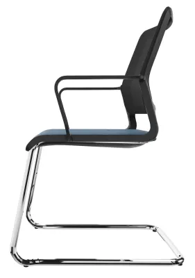 xilium besucherstuhl cf mesh freischwinger seitlich.webp