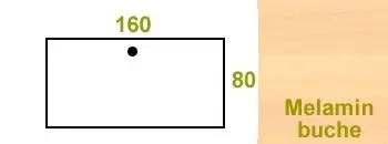 160x80 buche Melamin