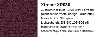Extreme XR030 weinrot Stoff