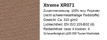 Extreme XR071 taupe Stoff